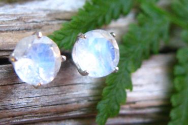 Blue moonstone earrings