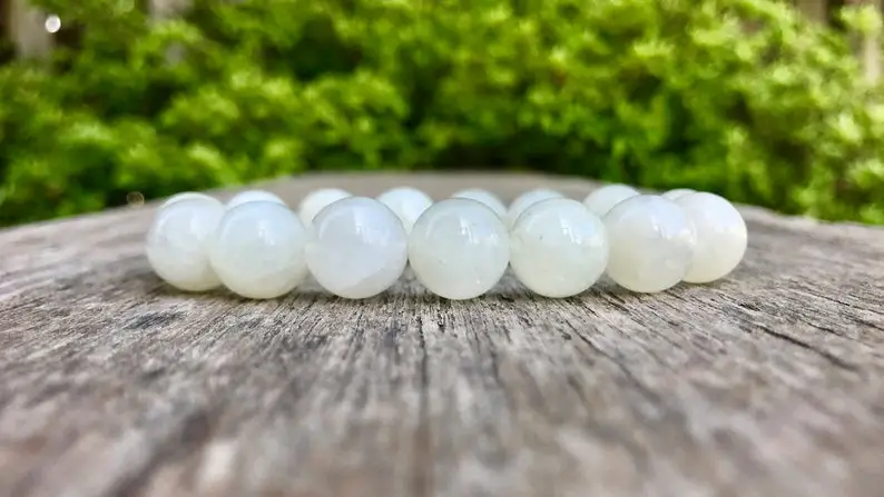 White moonstone bracelet