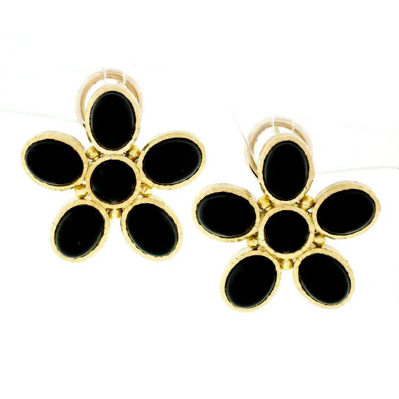 black onyx earrings