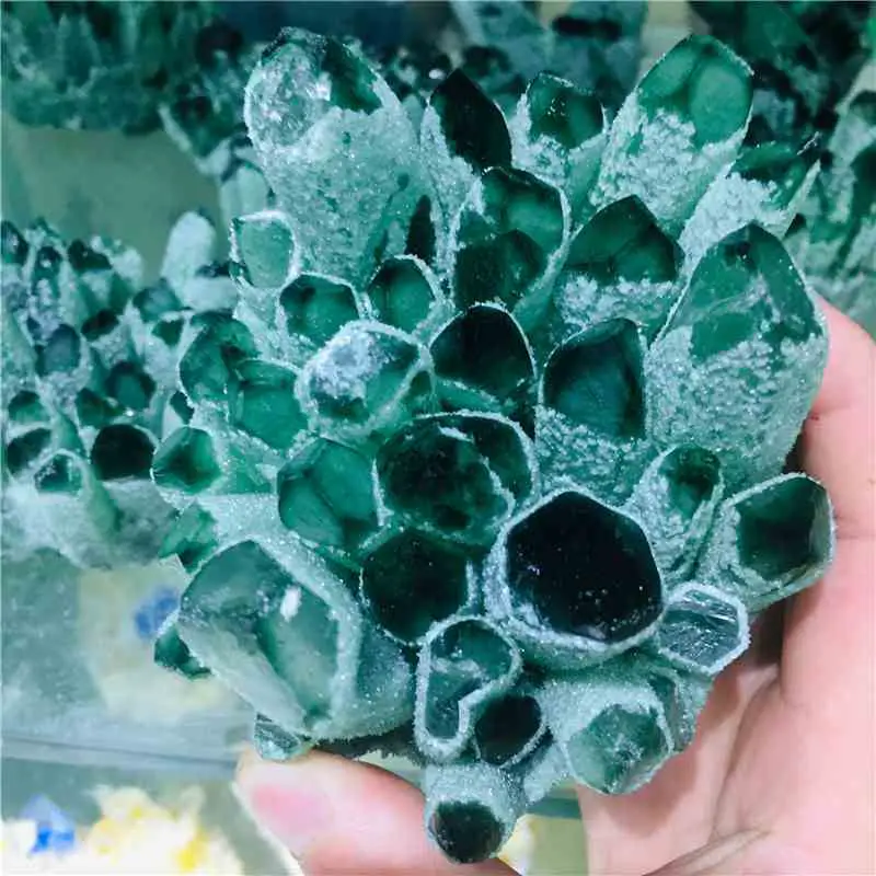 Green Quartz Cluster