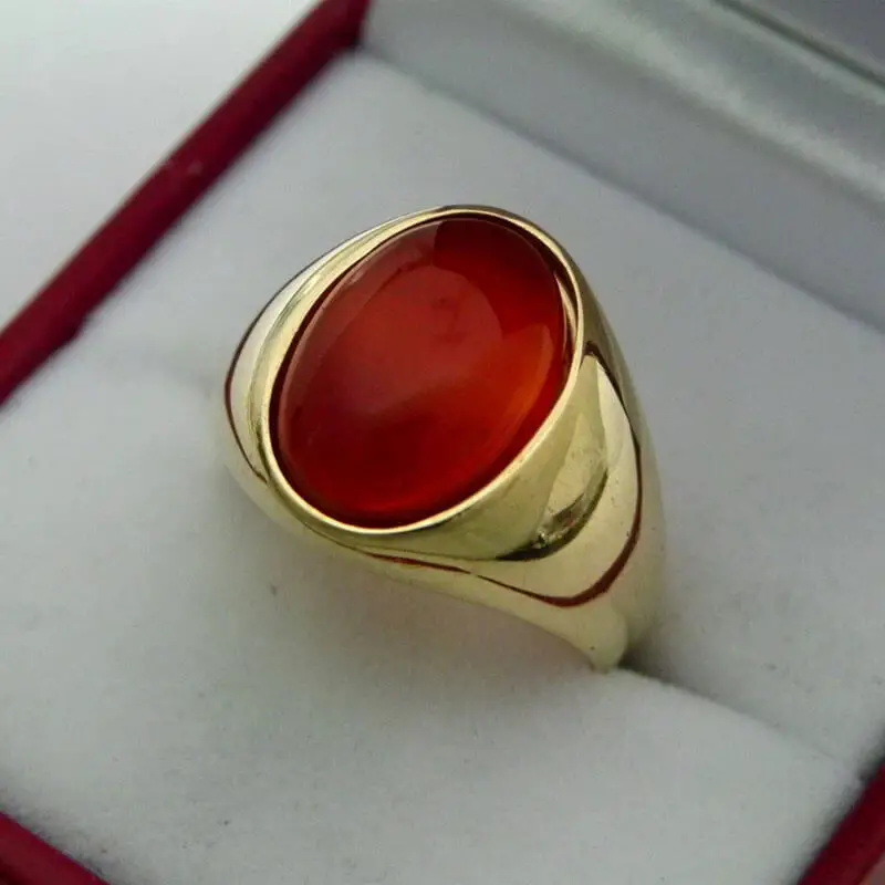 red agate rings