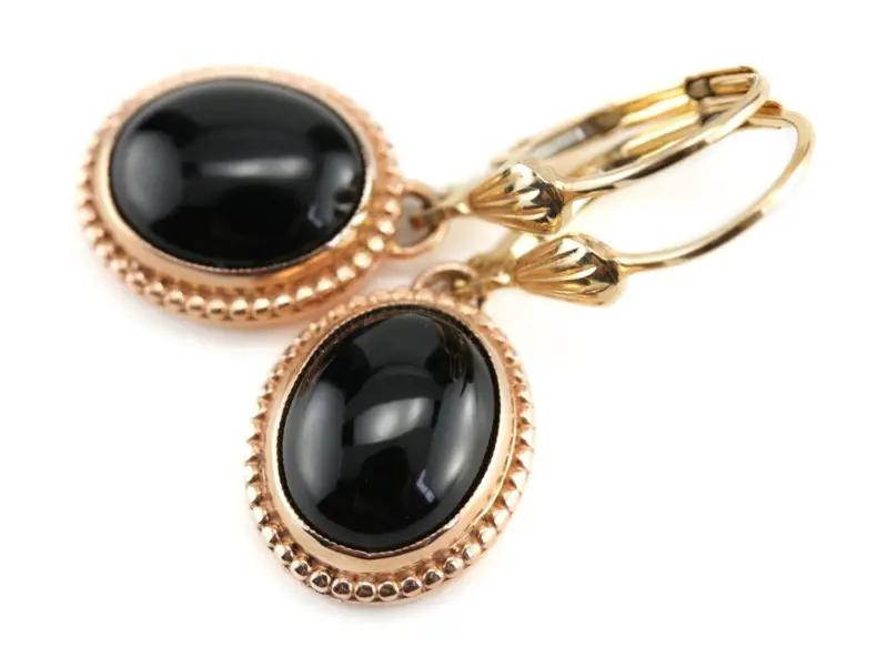 black onyx earrings