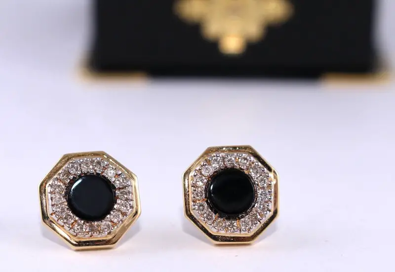 black onyx earrings