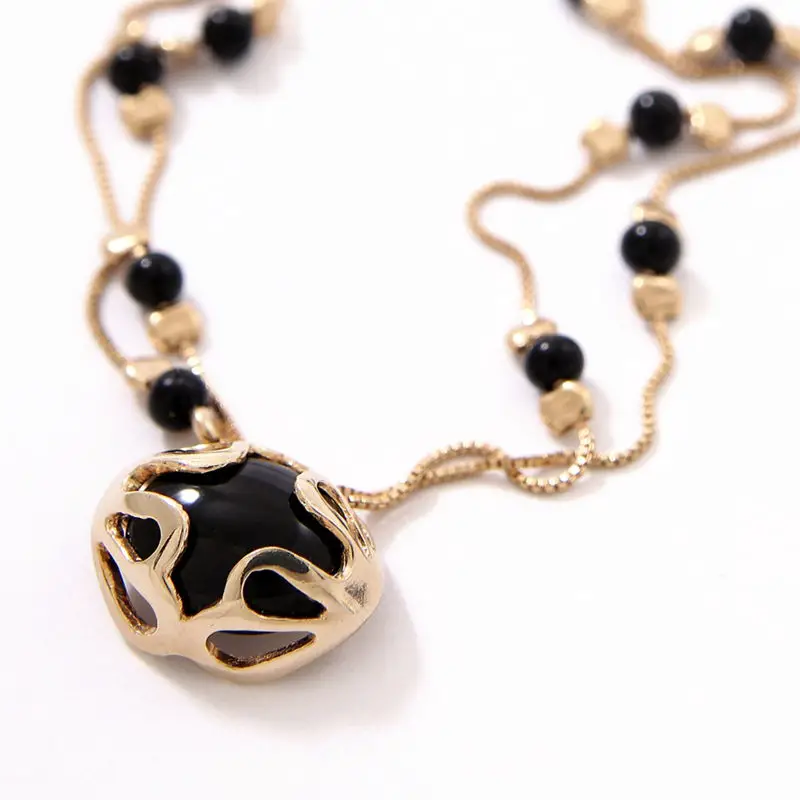 black onyx necklaces