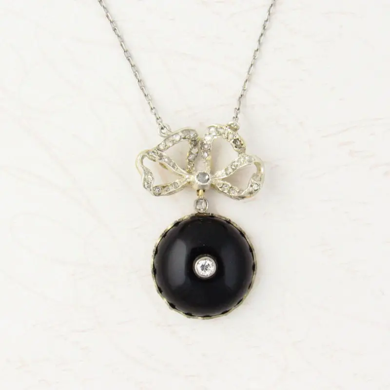 black onyx necklaces