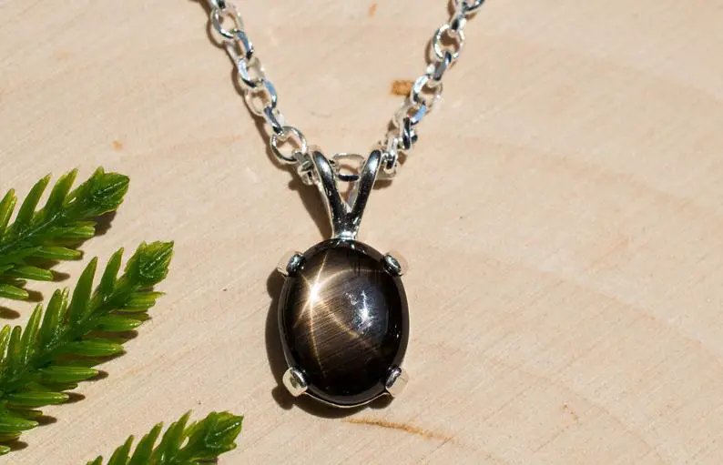 black sapphire necklace