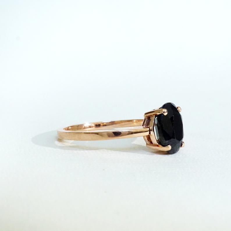 black sapphire rings