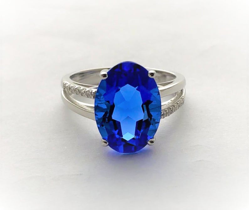 blue quartz rings