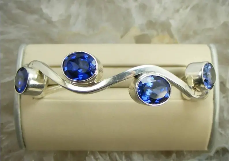 blue spinel bracelet