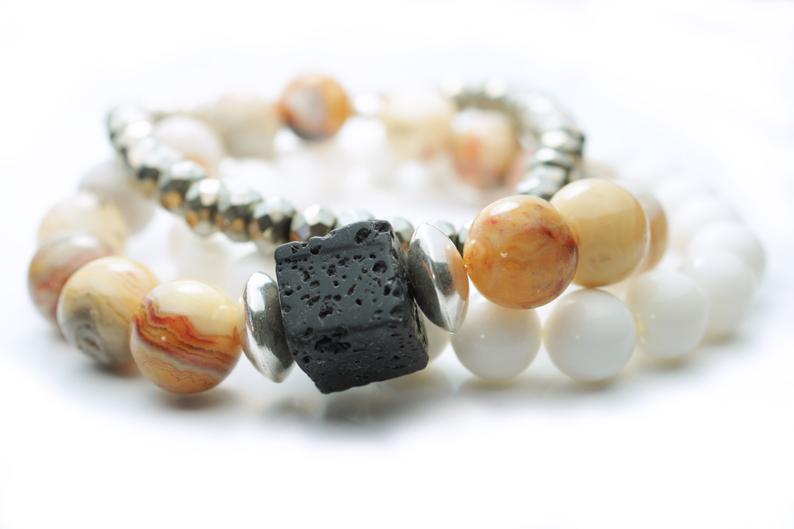 crazy lace agate bracelets