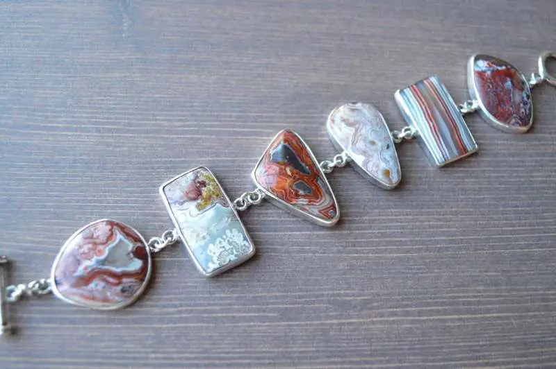 crazy lace agate bracelets