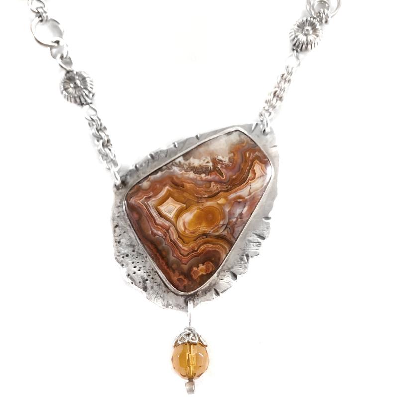 crazy lace agate necklaces
