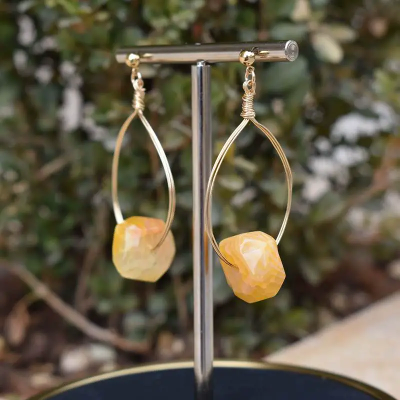 fire agate earrings