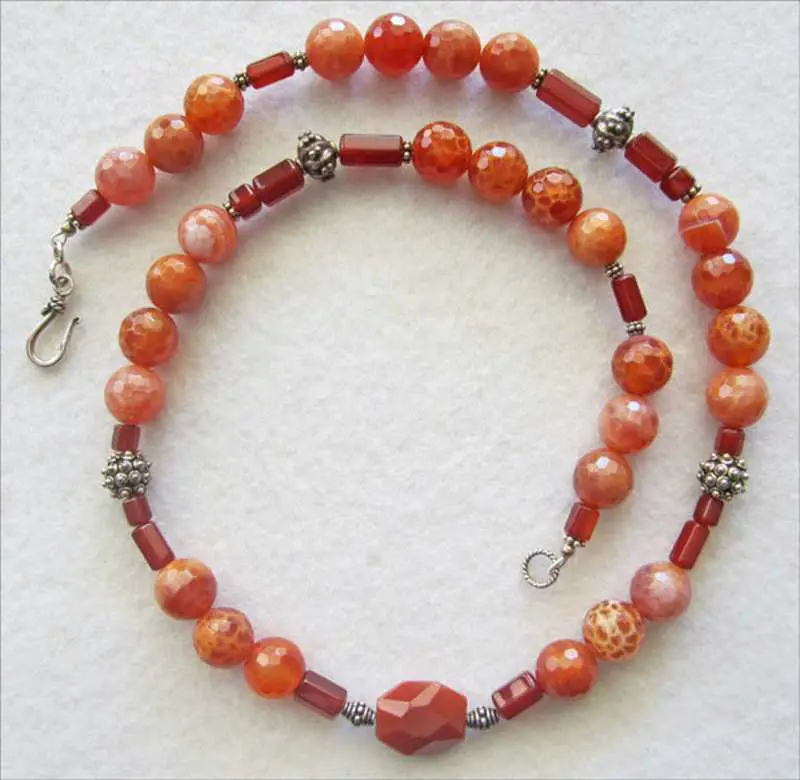 fire agate necklaces