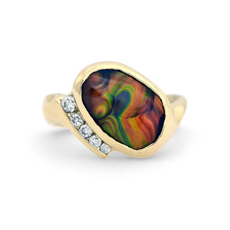fire agate rings