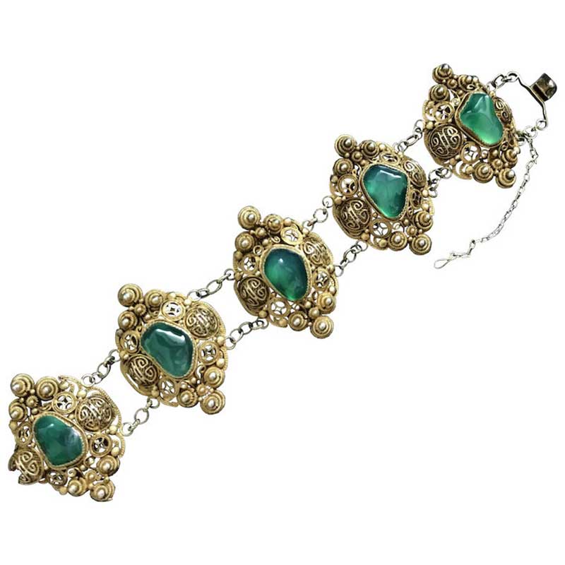green agate bracelets