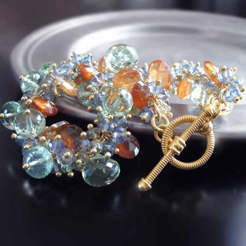 green amethyst bracelets