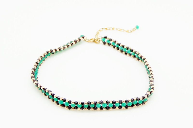 green onyx necklaces