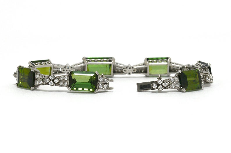 green tourmaline bracelet