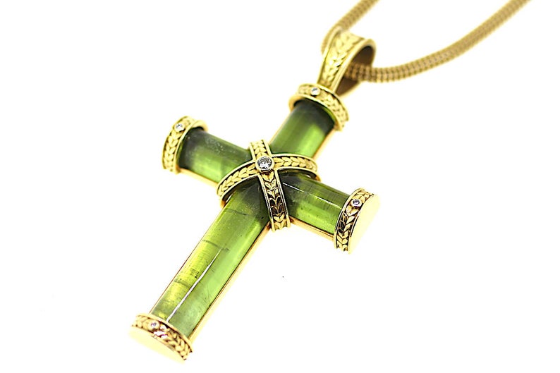 green tourmaline pendant