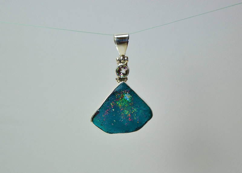 mystic topaz pendants