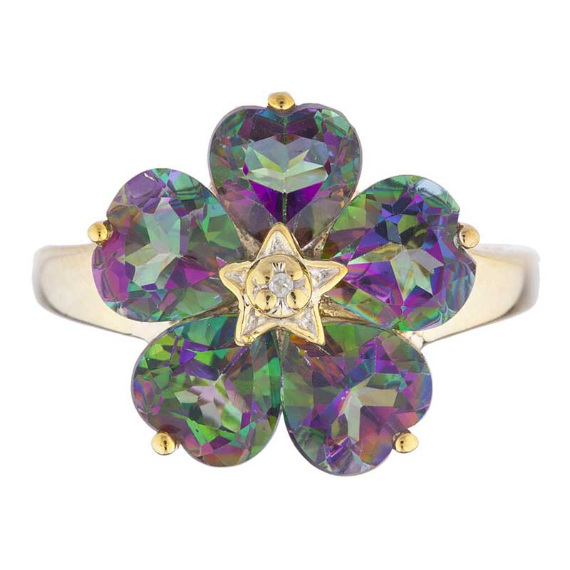 mystic topaz rings