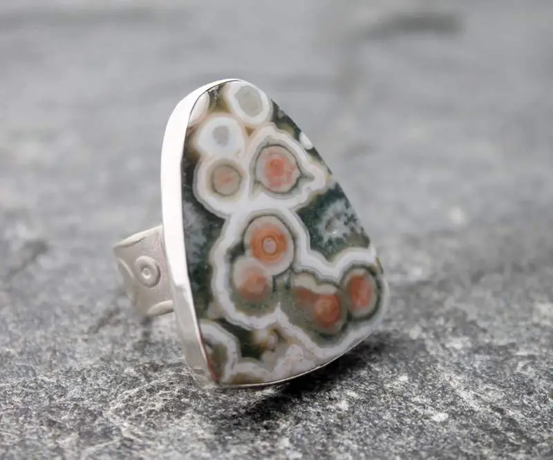ocean jasper rings