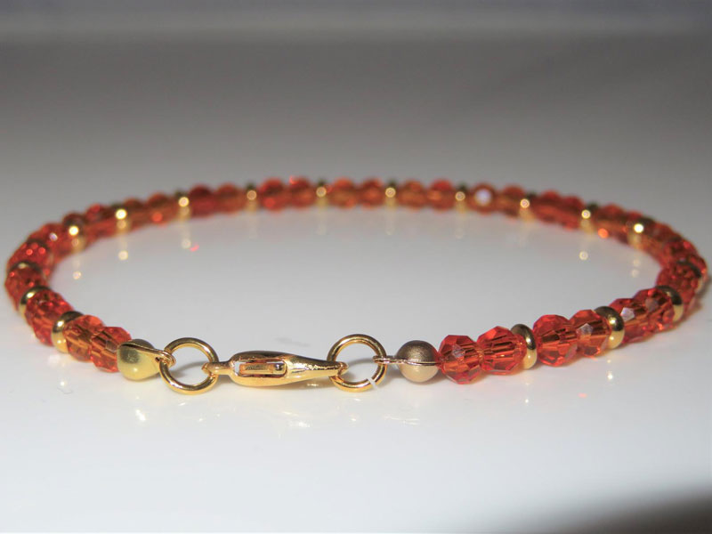 padparadscha sapphire bracelets