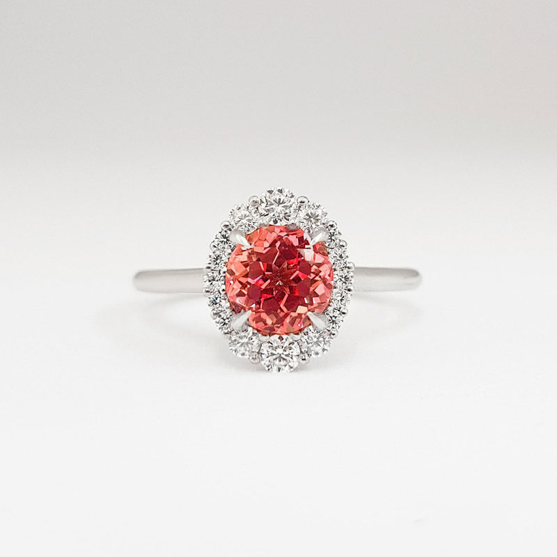 padparadscha sapphire ring