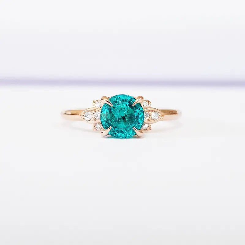 paraiba tourmaline engagement rings