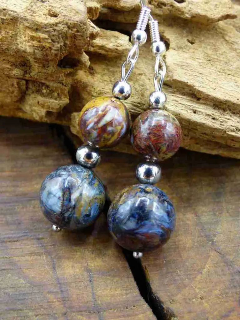 pietersite earrings