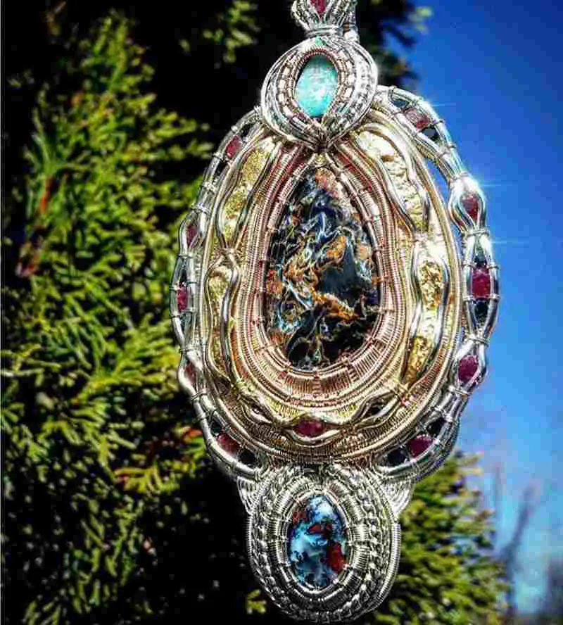 pietersite pendants