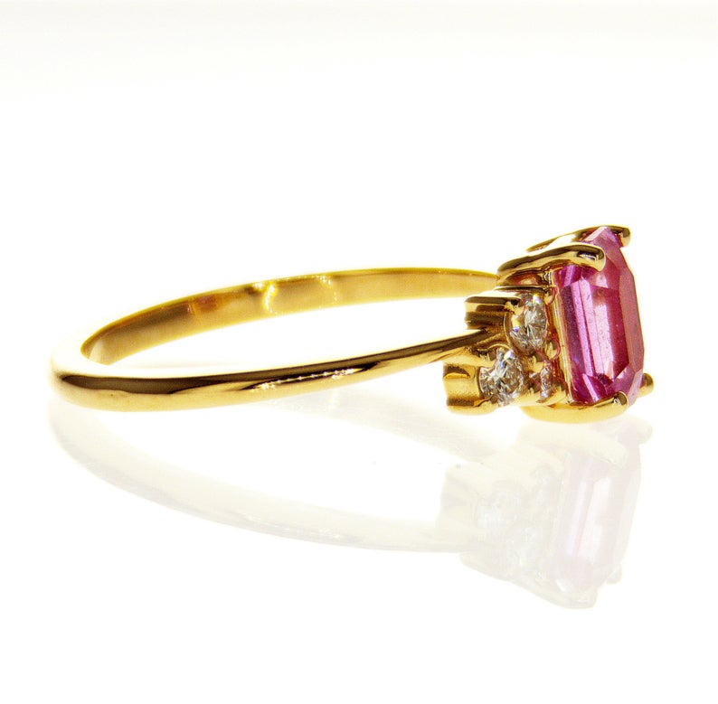 pink sapphire engagement rings