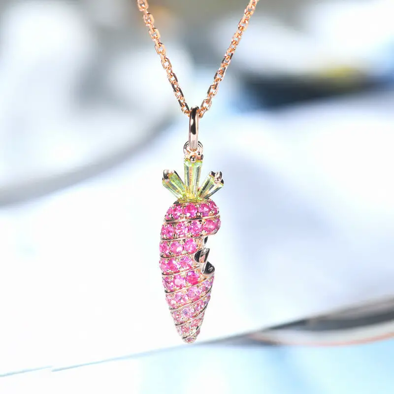 pink sapphire pendants