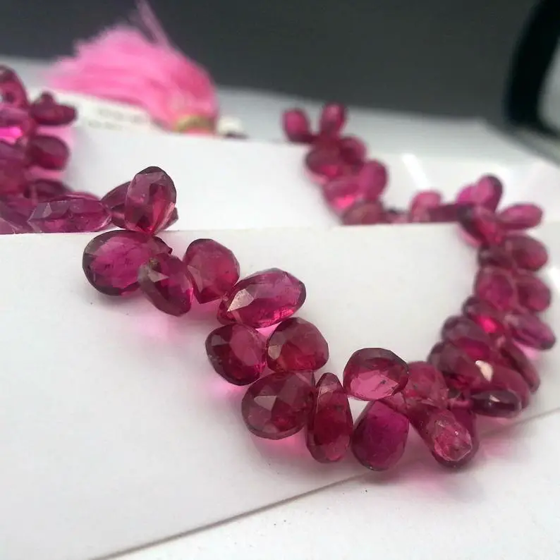 pink tourmaline beads