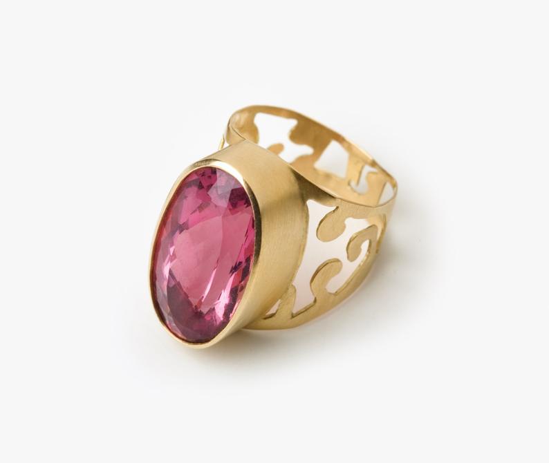 pink tourmaline rings