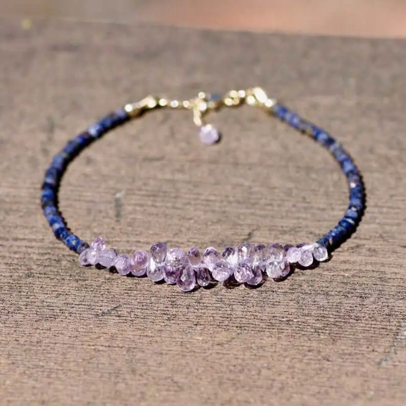 purple sapphire bracelet