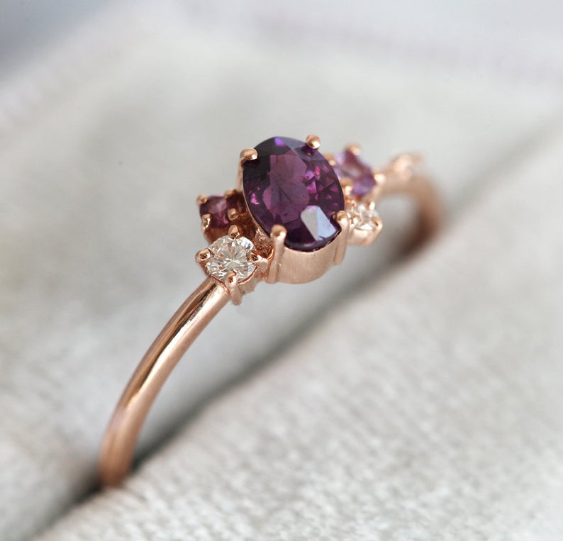 Purple Sapphire Ring