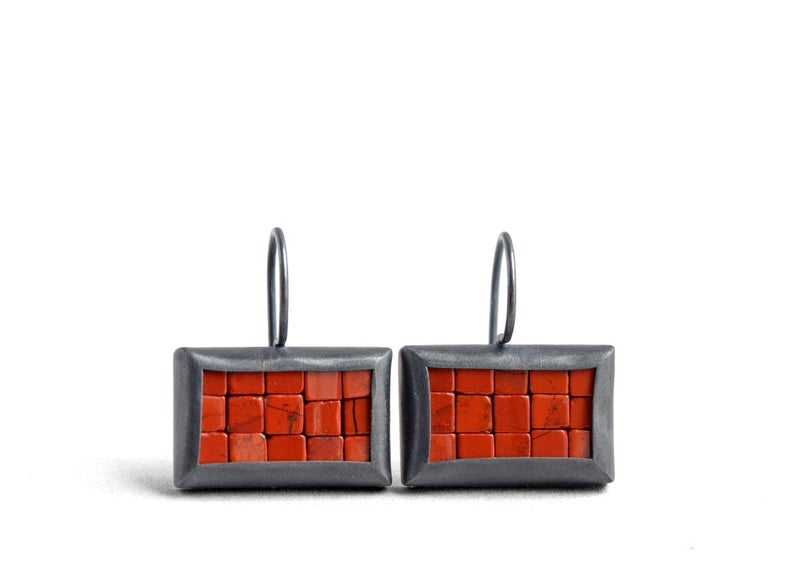 red jasper earrings