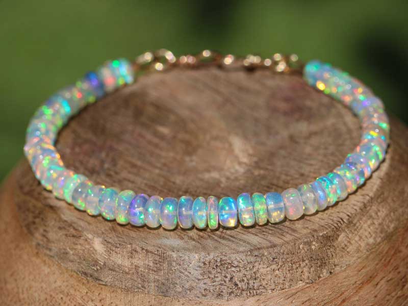 white opal bracelets