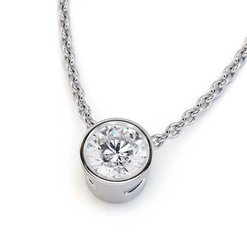 white sapphire necklace