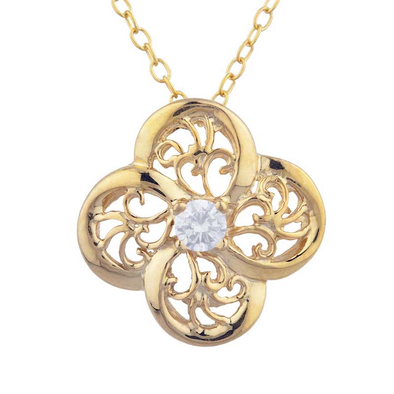 white sapphire pendants