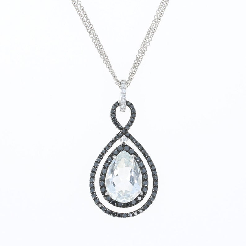 white topaz necklaces