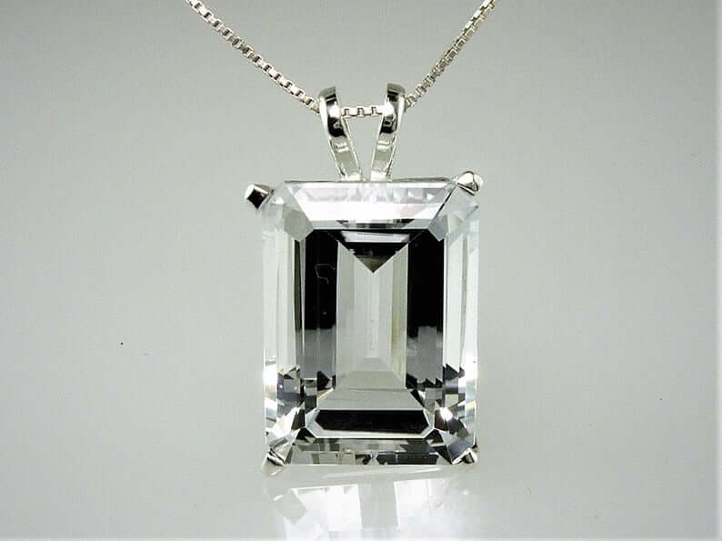 white topaz necklace