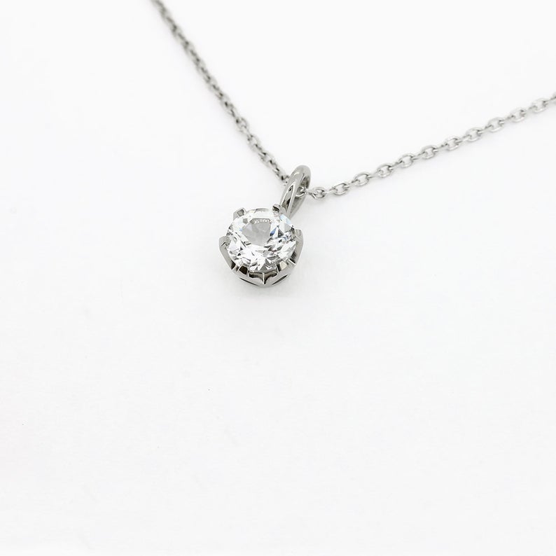 white topaz pendants