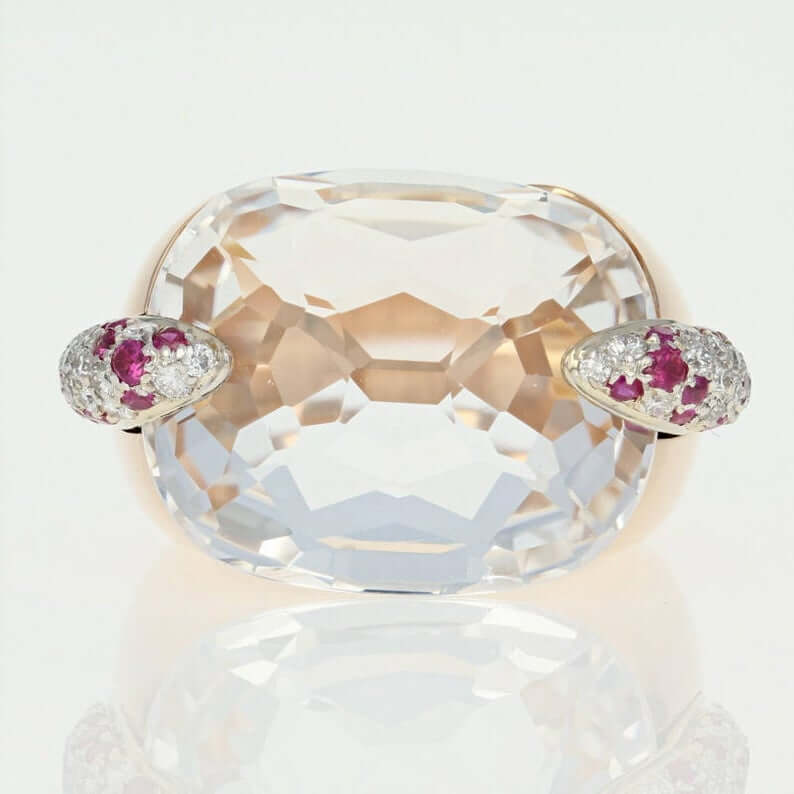 white topaz rings