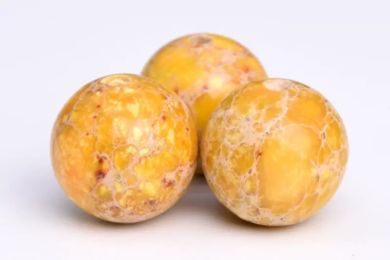 yellow jasper beads