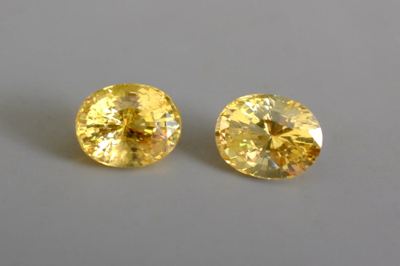 yellow sapphire earrings