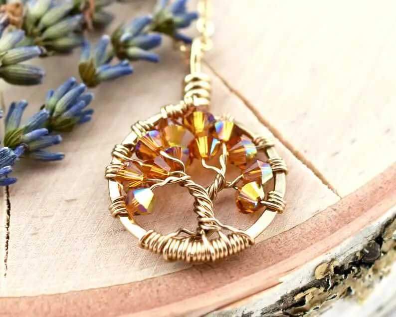 yellow topaz necklaces