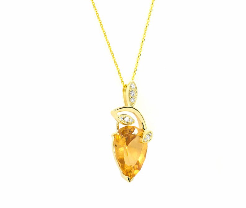 yellow topaz pendants